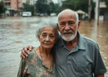 casal de idosos desaparece após carro ser levado por enxurrada em SP