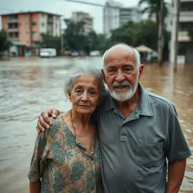 casal de idosos desaparece após carro ser levado por enxurrada em SP
