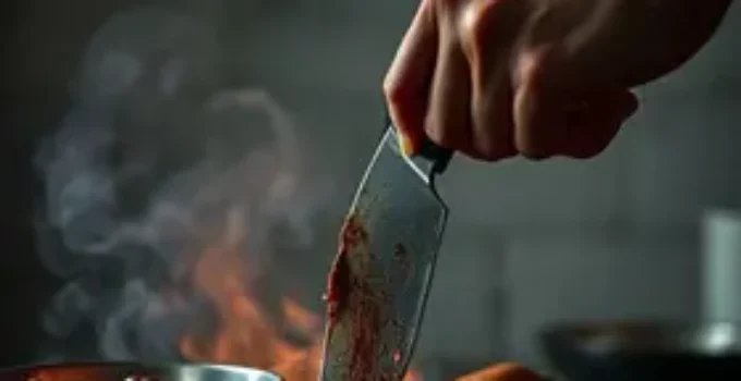 cozinheira esfaqueia ex-namorada