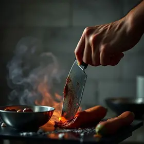 cozinheira esfaqueia ex-namorada