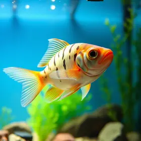 mãe compra peixinho