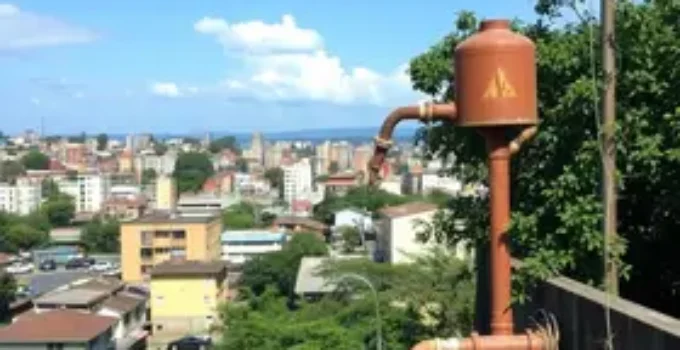 bairro da zona sul de São Paulo sem água