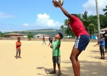 vôlei para crianças no Capão Redondo