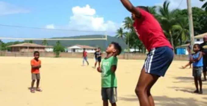vôlei para crianças no Capão Redondo