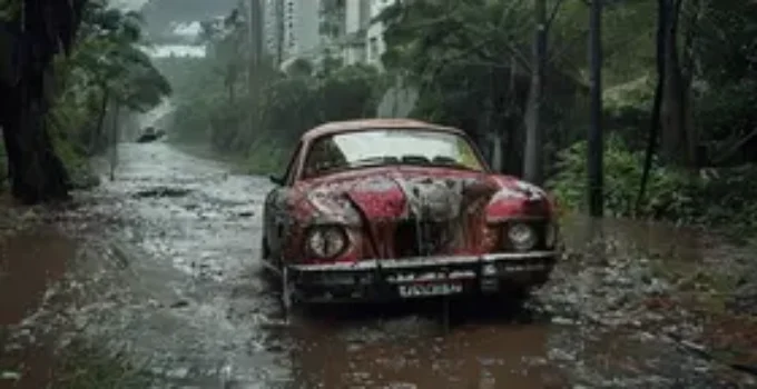 idosos levados pela chuva