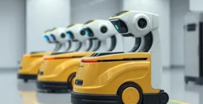 robôs de limpeza com IA