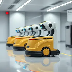 robôs de limpeza com IA