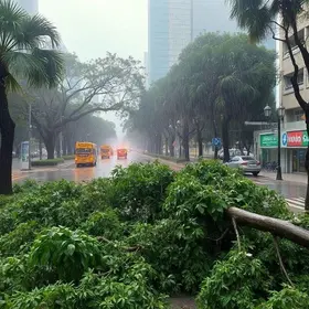 temporal em São Paulo