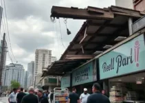 teto de comércio desaba em São Paulo