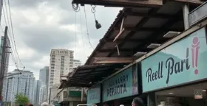 teto de comércio desaba em São Paulo