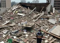 teto de estabelecimento desaba