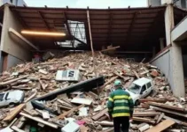 teto de padaria desaba em SP