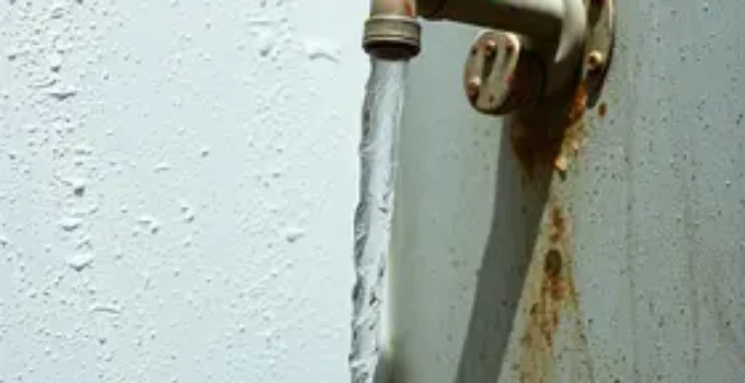 interrupção no abastecimento de água