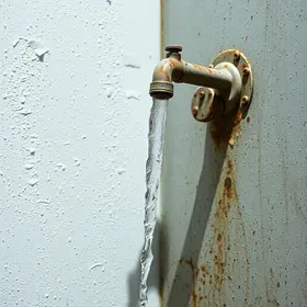 interrupção no abastecimento de água